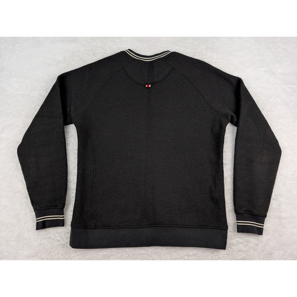 Tracksmith Merino Wool Blend Sweater Men's M Black Long Sleeve Pullover Running - Picture 2 of 11